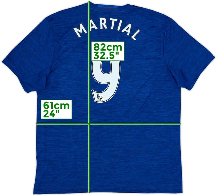 2016-17 Manchester United Away Shirt Martial #9 - 7/10 - (XL)