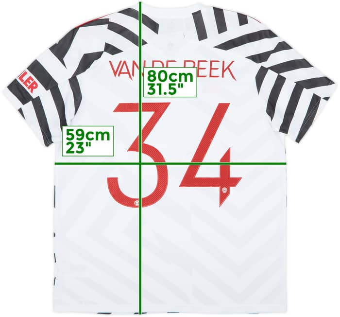 2020-21 Manchester United Third Shirt van de Beek #34 (XL)
