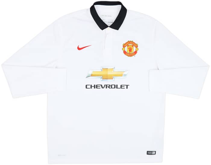 Camiseta de visitante de manga larga del Manchester United 2014-15 Falcao #9 - 7/10 - (XL)
