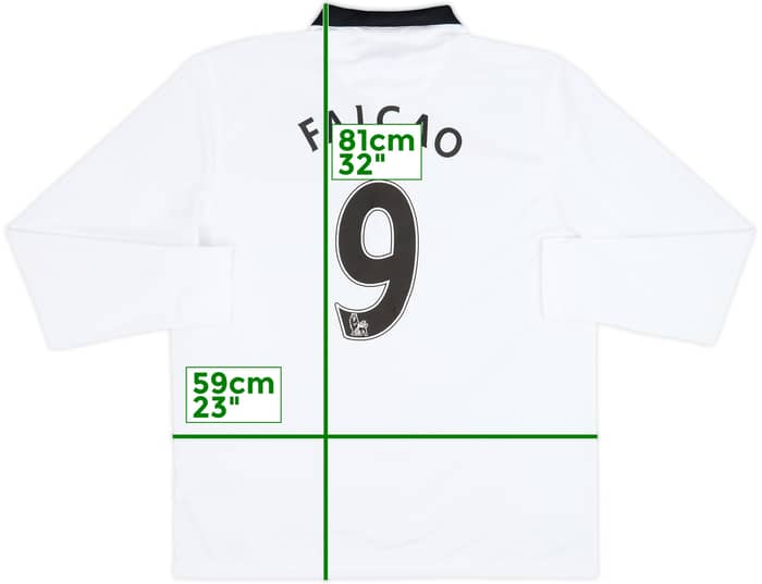 Camiseta de visitante de manga larga del Manchester United 2014-15 Falcao #9 - 7/10 - (XL)