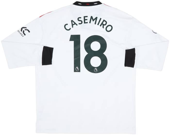 2022-23 Manchester United Away L/S Shirt Casemiro #18 (XL)