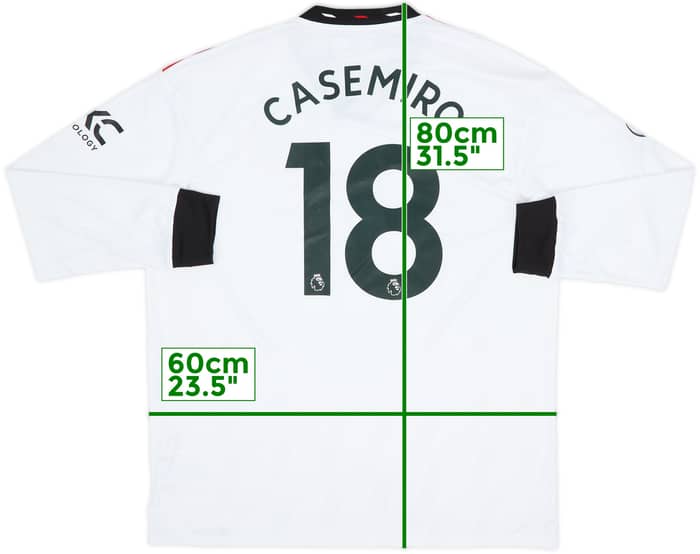 2022-23 Manchester United Away L/S Shirt Casemiro #18 (XL)