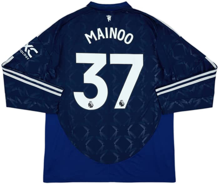 2024-25 Manchester United Away L/S Shirt Mainoo #37 (XL)