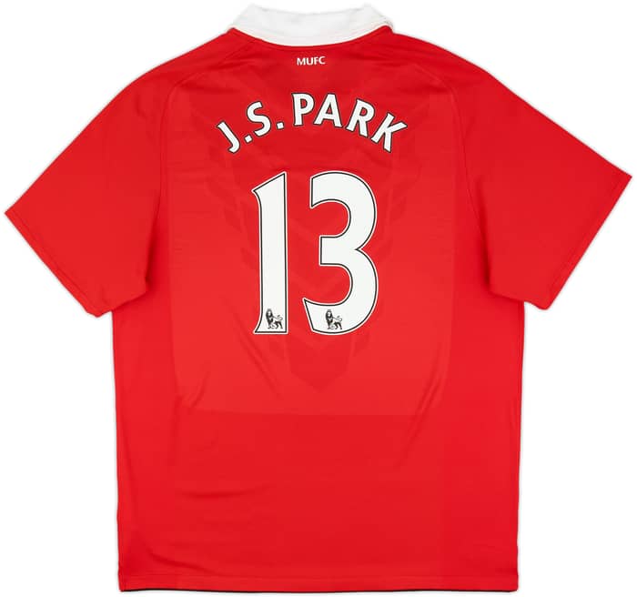 2010-11 Manchester United Home Shirt J.S.Park #13 - 8/10 - (XL)