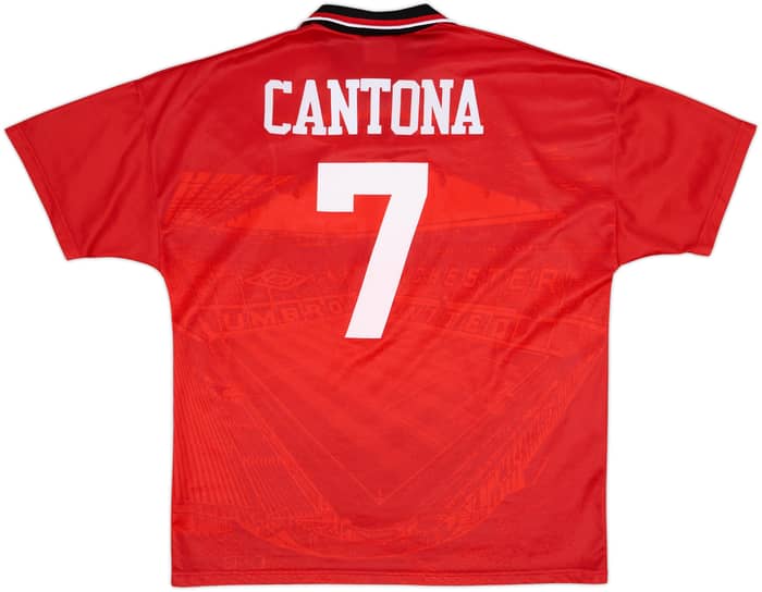 1994-96 Manchester United Home Shirt Cantona #7 - 8/10 - (XL)