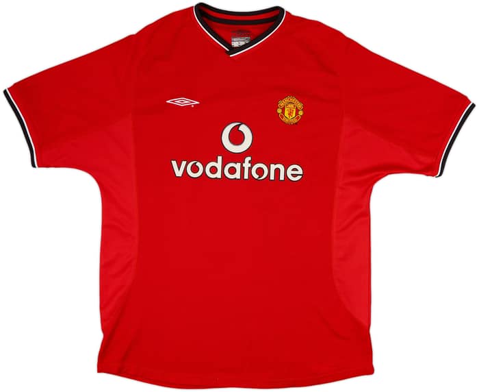 2000-02 Manchester United Home Shirt Beckham #7 - 7/10 - (XL)