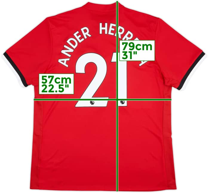 Camiseta de local del Manchester United 2017-18 Ander Herrera #21 - 10/10 - (XL)