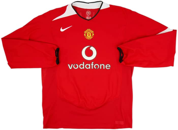 2004-06 Manchester United Home L/S Shirt Ronaldo #7 - 8/10 - (XL)