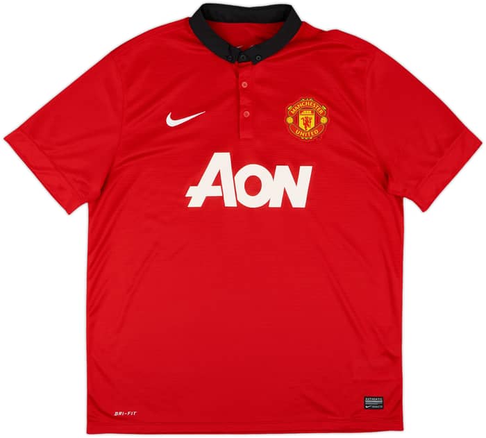 2013-14 Manchester United Home Shirt Mata #8 - 8/10 - (XL)