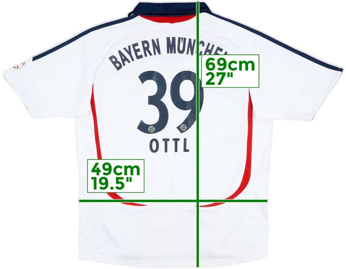 2006-07 Bayern Munich Away Shirt Ottl #39 - 7/10 - (XL.Boys)