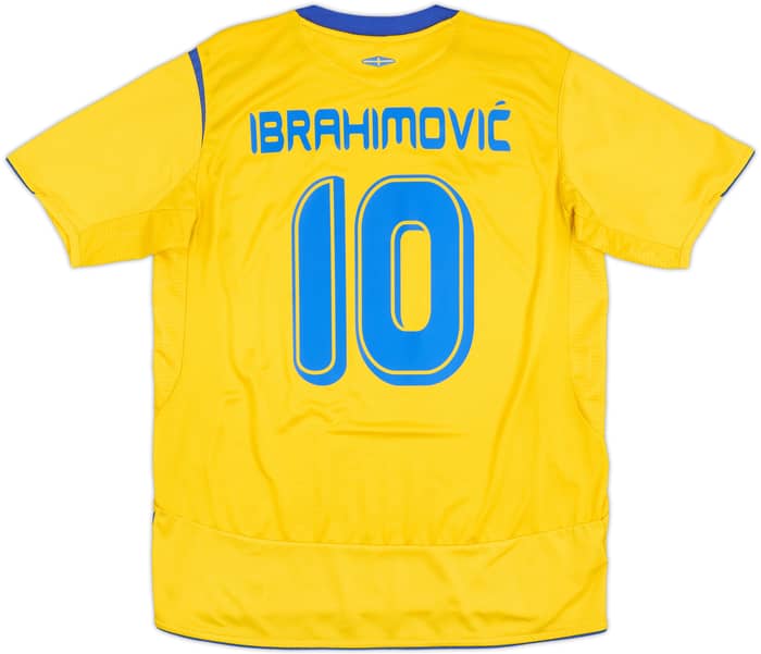 2005-06 Sweden Home Shirt Ibrahimovic #10 - 8/10 - (L)