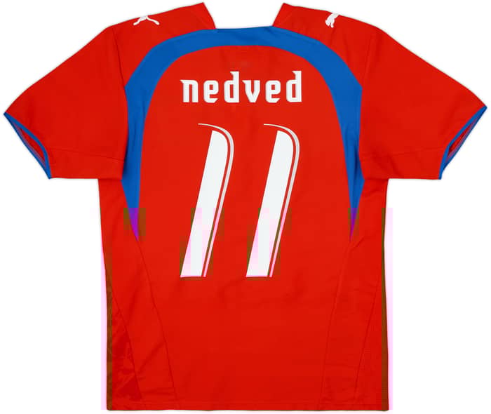 Camiseta de local de la República Checa 2006-08 Nedved #11 - 8/10 - (M)