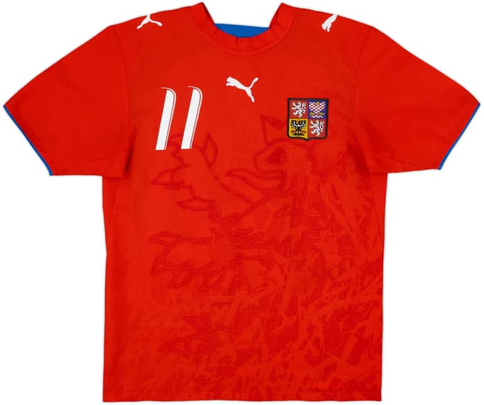 Camiseta de local de la República Checa 2006-08 Nedved #11 - 8/10 - (M)