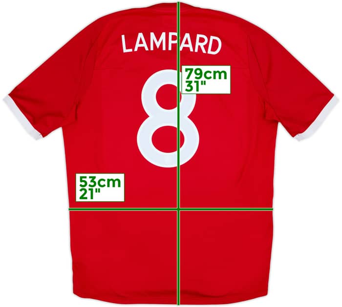 2010-11 England Away Shirt Lampard #8 - 9/10 - (L)