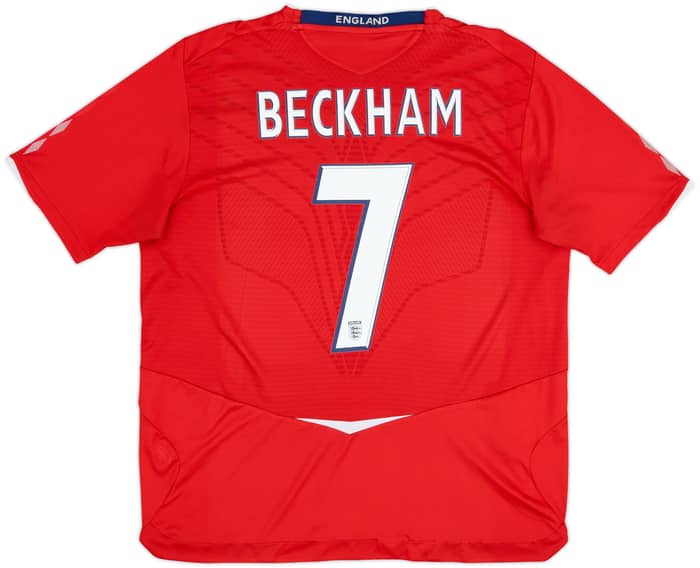2008-10 England Away Shirt Beckham #7 - 5/10 - (XL)