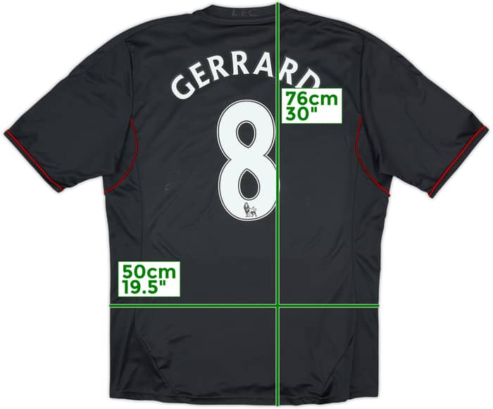 2011-12 Liverpool Away Shirt Gerrard #8 - 6/10 - (L)