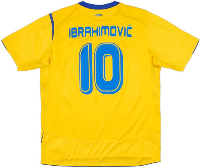 2005-06 Sweden Home Shirt Ibrahimovic #10 - 9/10 - (XL)