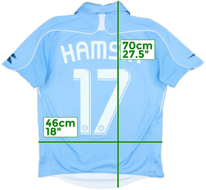 2008-09 Napoli Home Shirt Hamsik #17 - 10/10 - (XS)