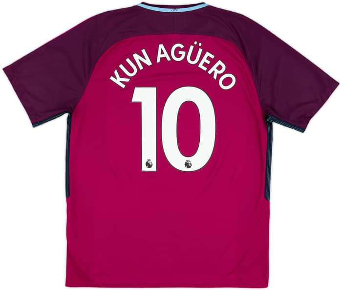 2017-18 Manchester City Away Shirt Kun Aguero #10 - 8/10 - (XL)