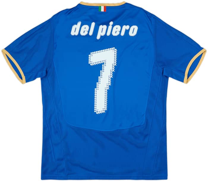 2007-08 Italy Home Shirt Del Piero #7 - 8/10 - (M)