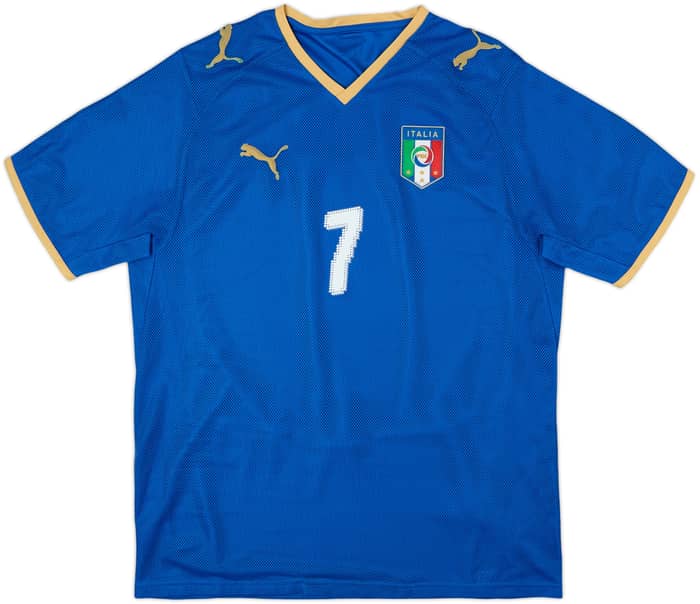 2007-08 Italy Home Shirt Del Piero #7 - 8/10 - (M)