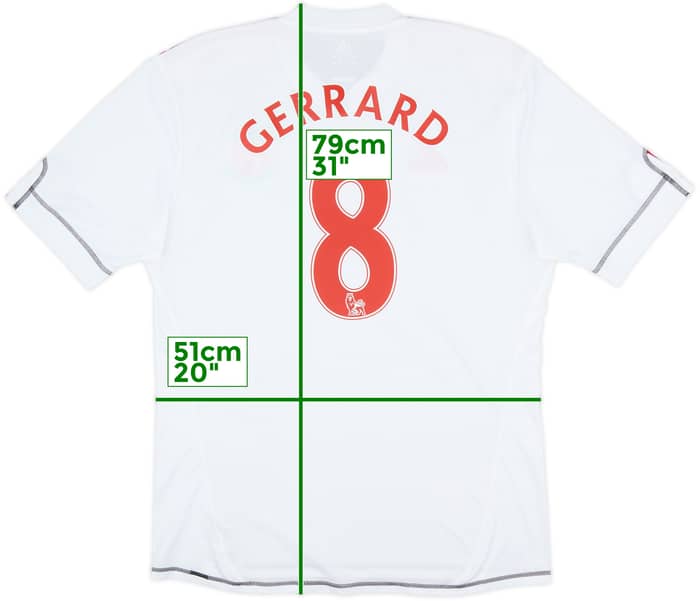 2009-10 Liverpool Third Shirt Gerrard #8 - 9/10 - (L)