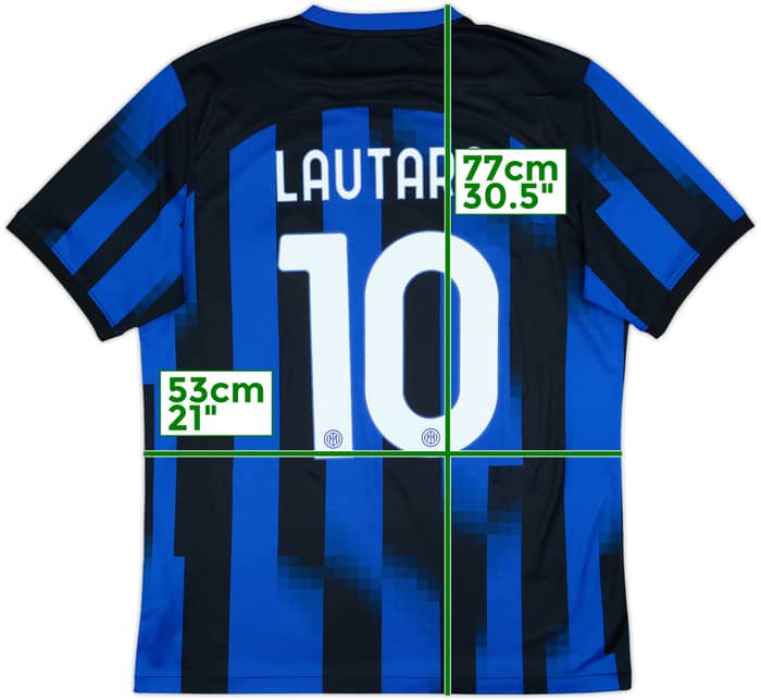 2023-24 Inter Milan Home Shirt Lautaro #10 - 10/10 - (L)