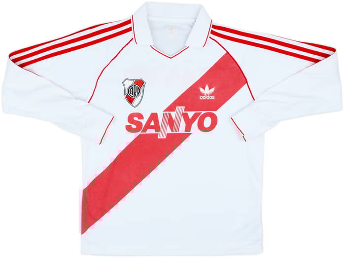2007 River Plate Retro '1993-94 Home' L/S Shirt - 9/10 - (M)