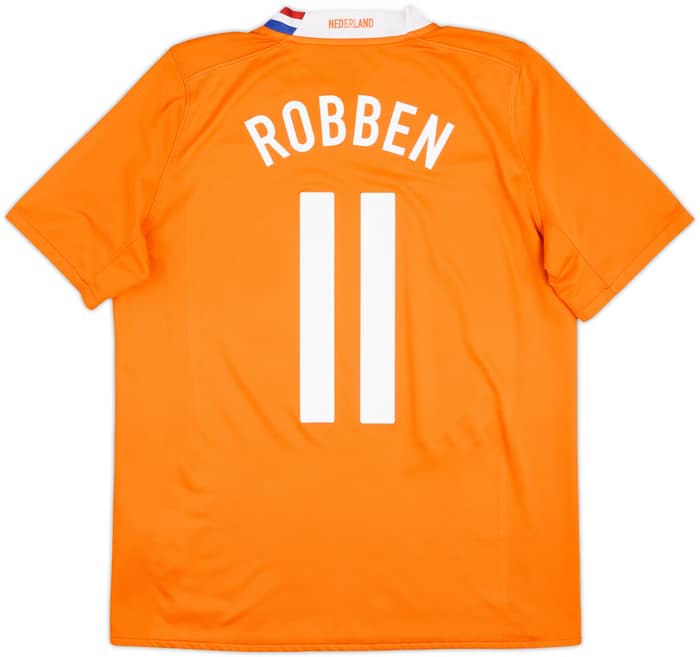 2008-10 Netherlands Home Shirt Robben #11 - 6/10 - (M)
