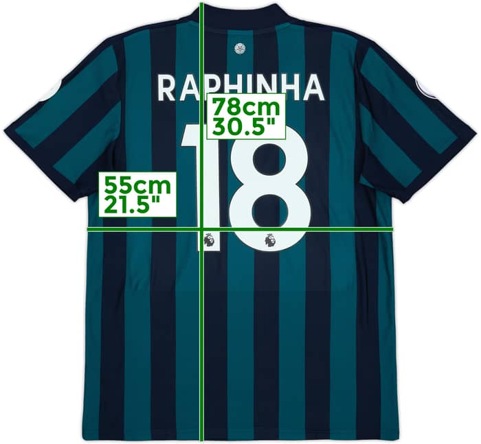 2020-21 Leeds United Away Shirt Raphinha #18 - 9/10 - (L)