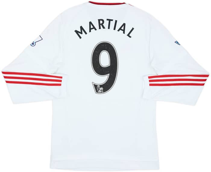2015-16 Manchester United Away L/S Shirt Martial #9 - 6/10 - (S)