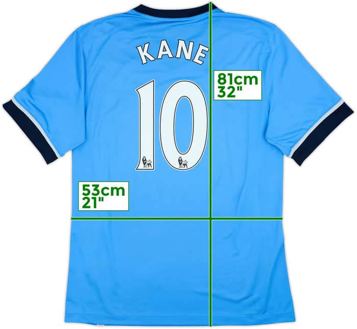 2015-16 Tottenham Away Shirt Kane #10 - 8/10 - (XL)