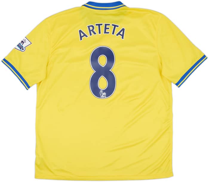 2013-14 Arsenal Away Shirt Arteta #8 - 7/10 - (XL)