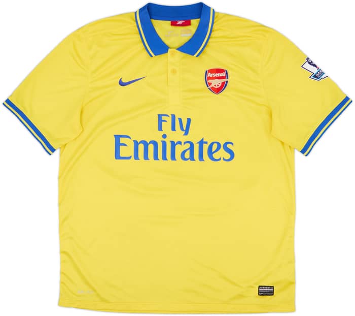 2013-14 Arsenal Away Shirt Arteta #8 - 7/10 - (XL)