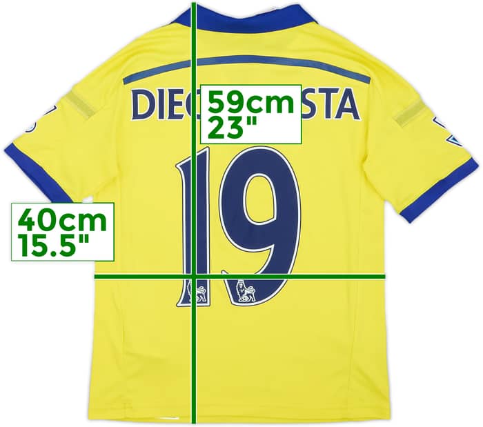 2014-15 Chelsea Away Shirt Diego Costa #19 - 7/10 - (M.Boys)