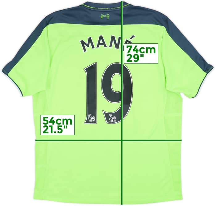 2016-17 Liverpool Third Shirt Mane #19 - 6/10 - (L)