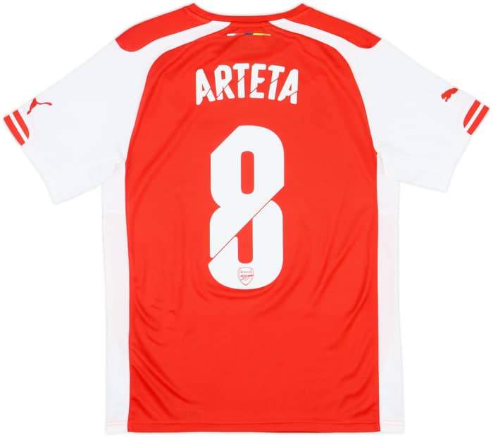 Camiseta de local del Arsenal 2014-15 Arteta #8 - 9/10 - (S)