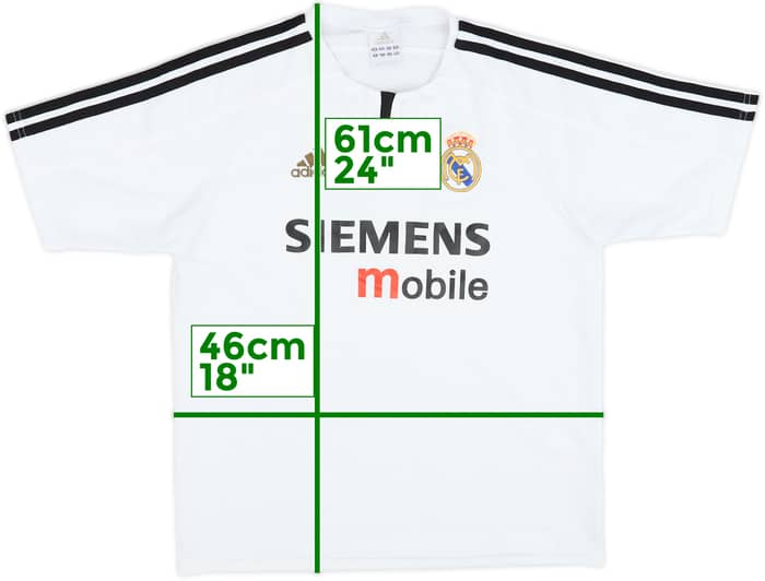 2003-04 Real Madrid Home Shirt - 5/10 - (L.Boys)
