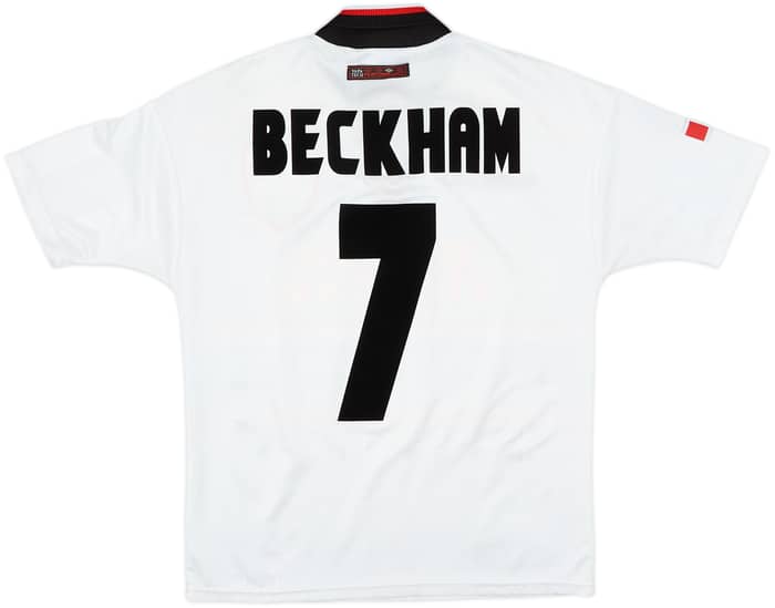 1997-99 Manchester United Away Shirt Beckham #7 - 8/10 - (Y)