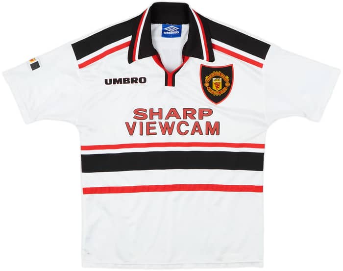 1997-99 Manchester United Away Shirt Beckham #7 - 8/10 - (Y)