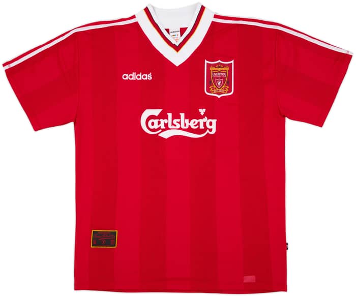 1995-96 Liverpool Home Shirt Rush #9 - 8/10 - (XXL)