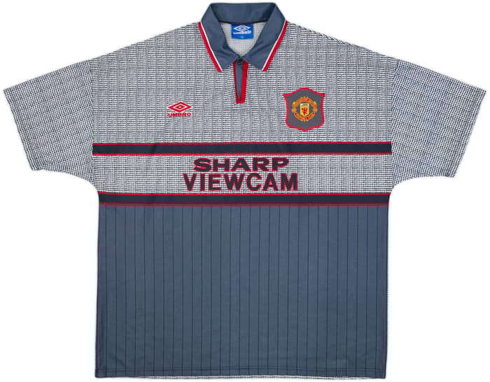 1995-96 Manchester United Away Shirt Cantona #7 - 9/10 - (XXL)