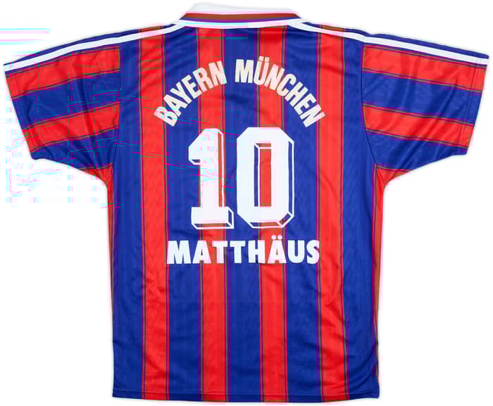 1995-97 Bayern Munich Home Shirt Matthaus #10 - 6/10 - (S)