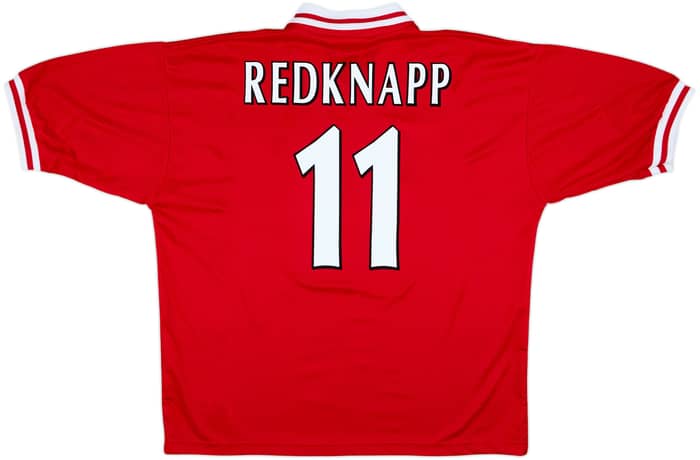1996-98 Liverpool Home Shirt Redknapp #11 - 9/10 - (XL)