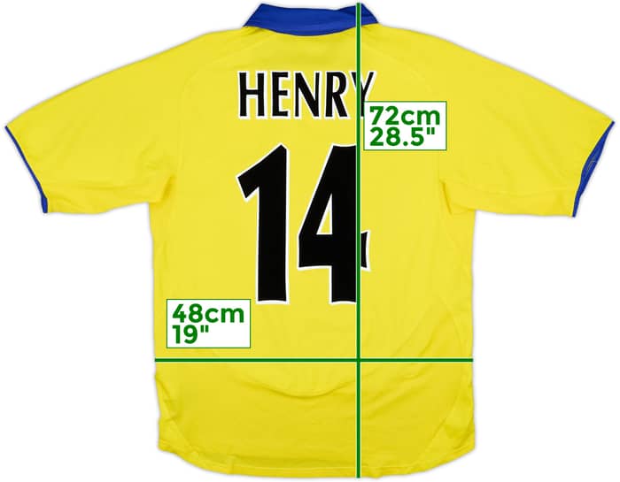 2003-05 Arsenal Away Shirt Henry #14 - 8/10 - (S)