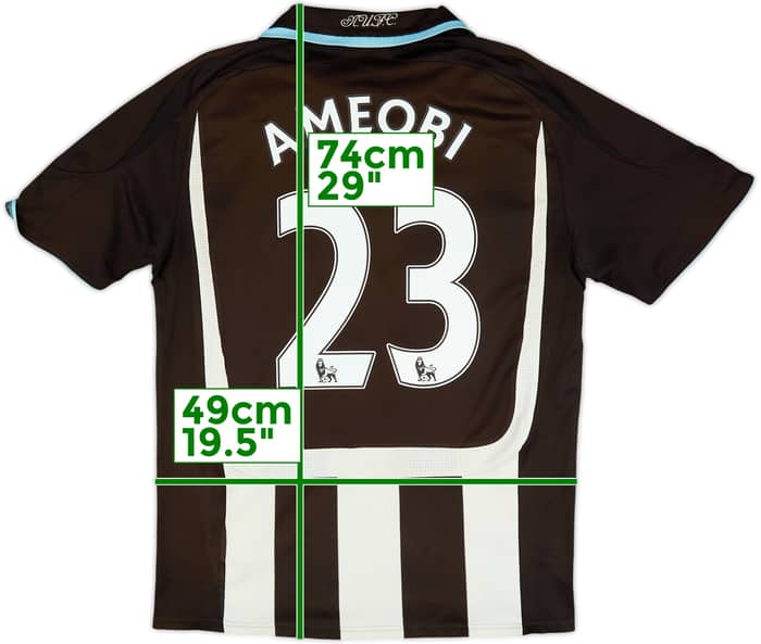2007-09 Newcastle Home Shirt Ameobi #23 - 5/10 - (M)