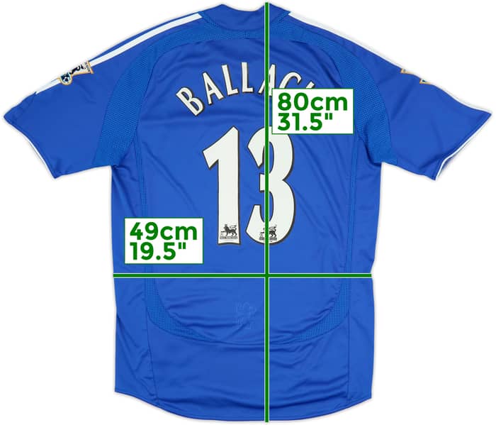 2006-08 Chelsea Home Shirt Ballack #13 - 7/10 - (M)