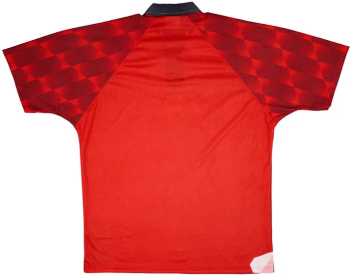 1996-98 Manchester United Player Issue Home Shirt - 9/10 - (XL)