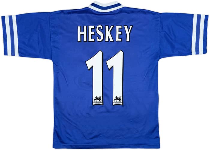 1996-98 Leicester Home Shirt Heskey #11 - 9/10 - (S)