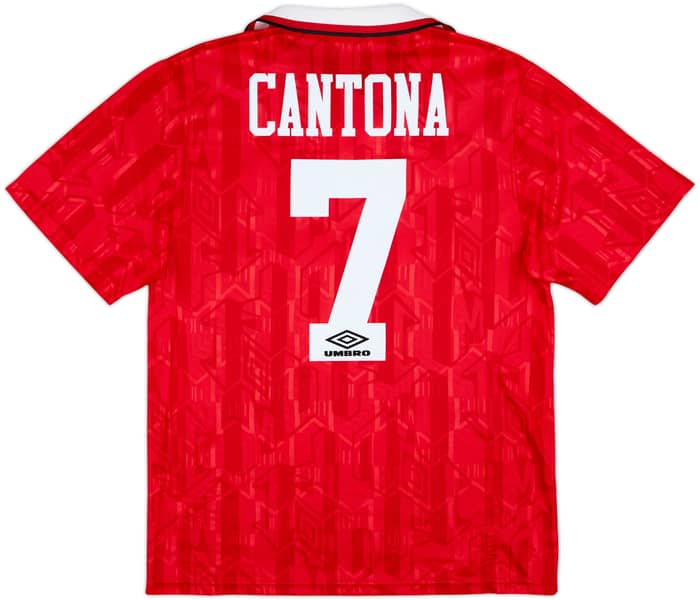 1992-94 Manchester United Home Shirt Cantona #7 - 9/10 - (M)